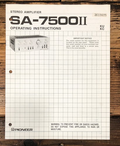 Pioneer 7500 mk2 - pioneer,